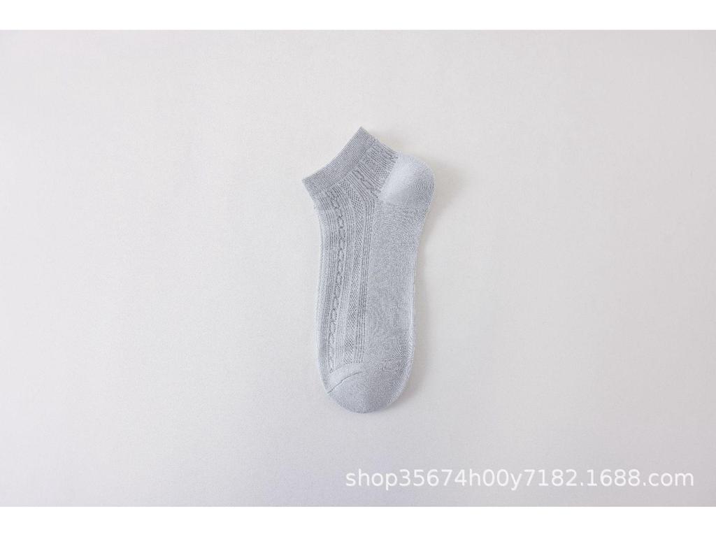 Women's Breathable Non-Slip Cotton Boat Socks - Spring & Summer Hollow Out Deodorant Design