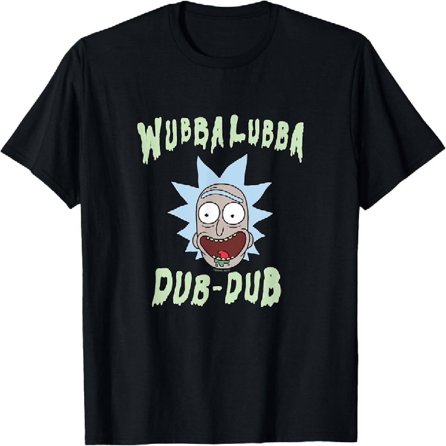 Футболка Rick and Morty Wubba Lubba Dub-Dub с капающим текстом XXXXXL разноцветный