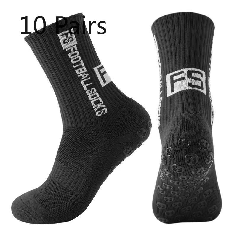 10 Pares de Meias de Futebol Masculinas Grossas para Lavar os Pés, Antiderrapantes, Absorventes de Suor, Desodorantes