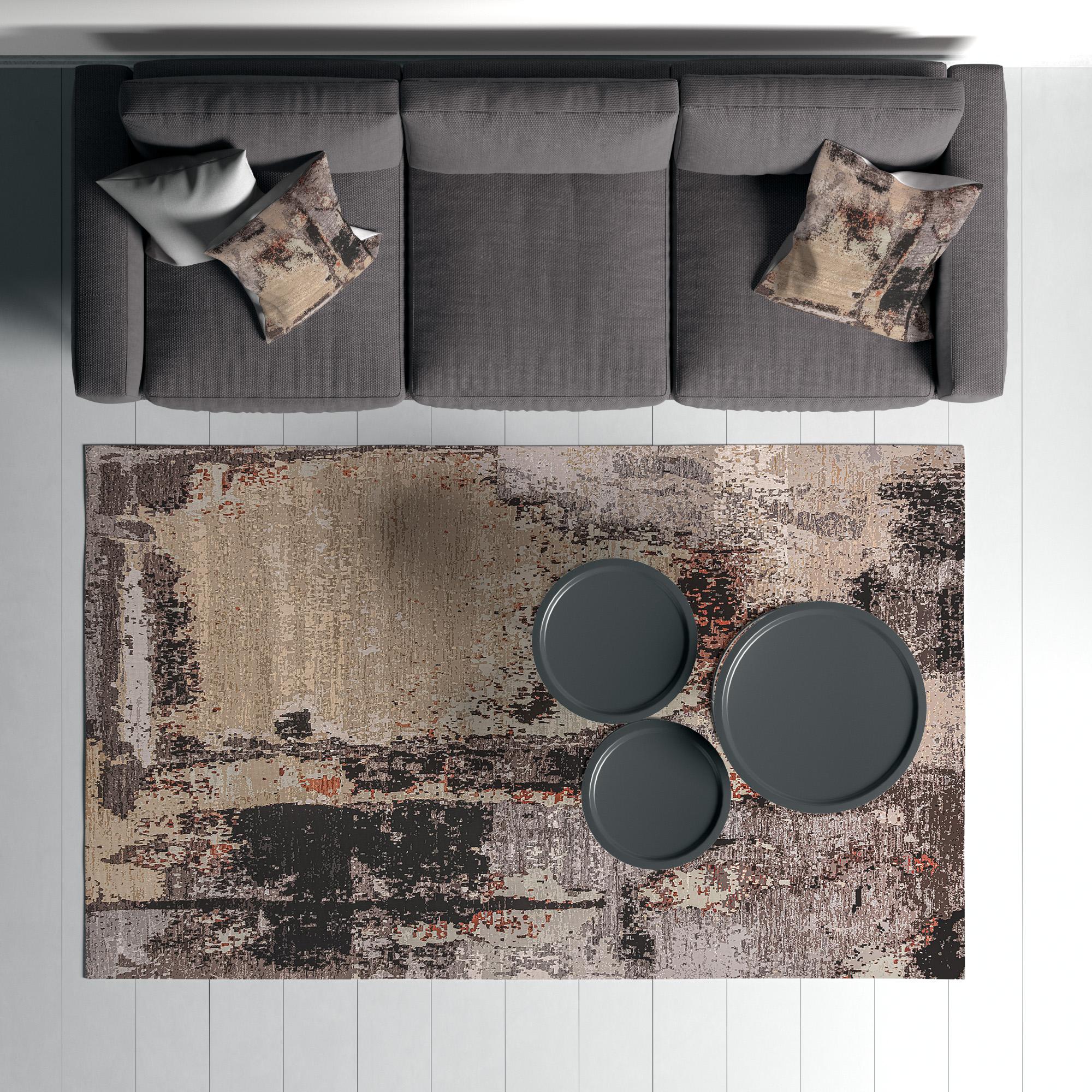 

Декоративной сплетенная хлопком низкопробная винтажная сплетенная машина картины, ковер комнаты тонкого пятна устойчивый Вашабле современный 40 x 60 cm