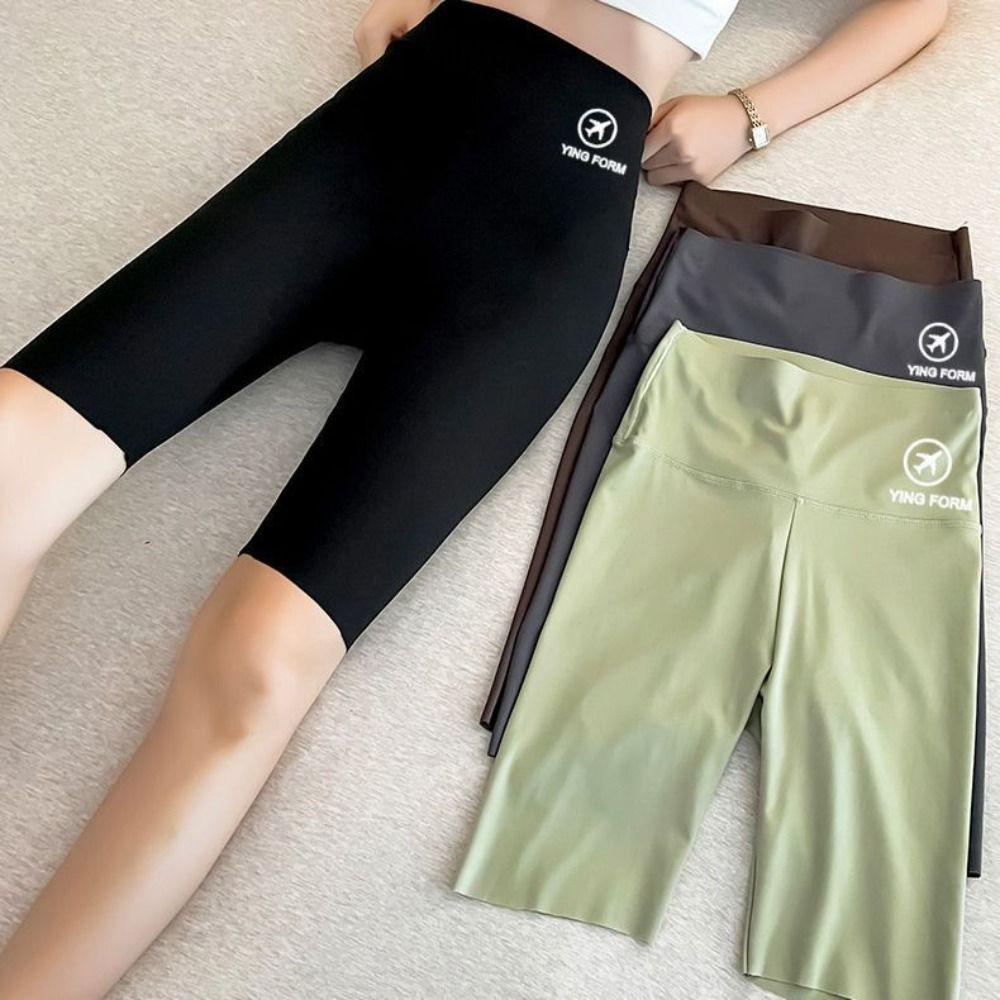 Elastic Tummy Control Women Leggings Tight Biker Shorts Hip Lift Yoga Shorts Gym Fitness