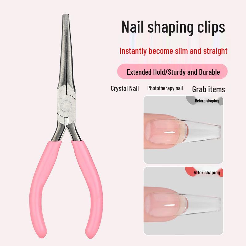 Long Pointed Nail Shaping Clip for Extension and Salon Use