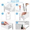 SPACEKEEPER Kitchen 13cm Gap Storage with Rolling for Small Next to 4 White Cart, Slim, Rack, Casters, Rack, Stylish, Spices, Food, Bottles, Items,