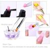 Gel Brush & Picker 2 IN 1 Design Nail Brush and Spatula,Gel Nail Brush Tool for Acrylic Nails Extension Gel