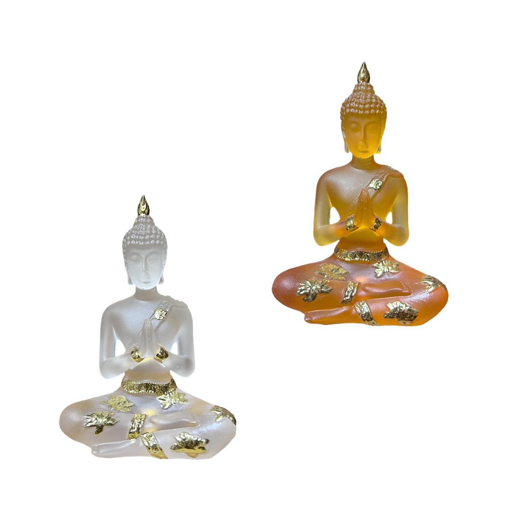 Resin Buddha Figurines Artwork Thai Buddha Statue for Indoor Home Table