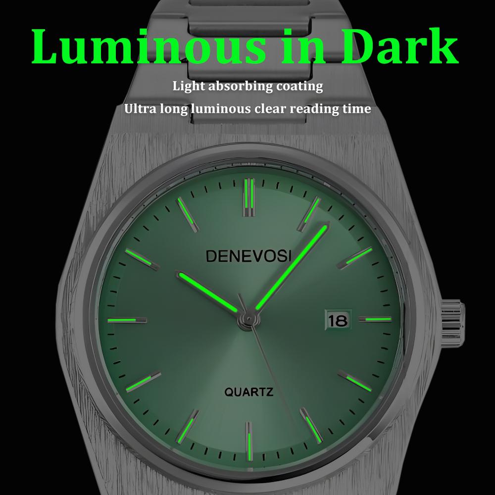 Elegant Watches For Men Women Waterproof Luminous Date Analog Watch Quartz Stainless Steel Woman's Fashion Wristwatch