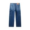 NVG·YOUNG Men's Spring/Summer Cotton-Linen Wide-Leg Denim Pants