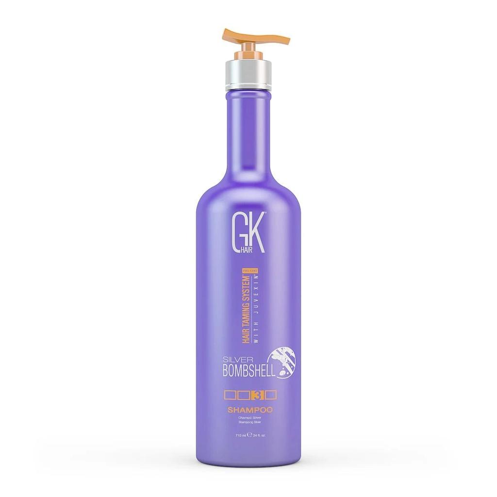 Global Keratin, Silver Bombshell, Hair Shampoo, For Neutralisation Of Yellow Tones, 710 Ml