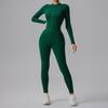 Cross-border Half-Zip Slimming Yoga Jumpsuit - Nude Feel One-Piece Dance & Fitness Wear