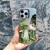 Case For iPhone 13 Mini 12 Pro Max 15 14 11 16 Pro Max Plus Aesthetic Cute Ghost Art Shockproof Matte Laser Back Covers