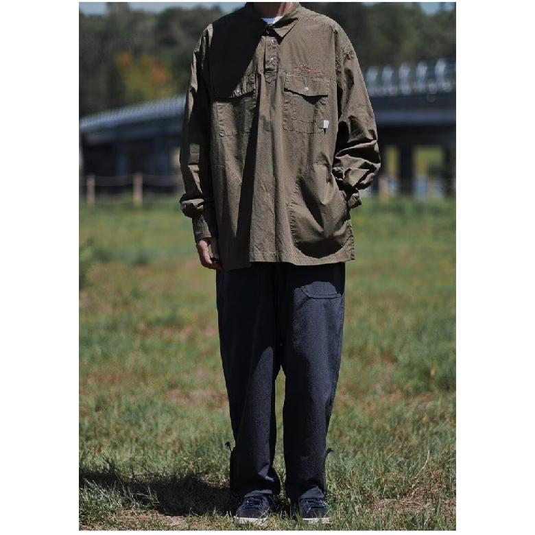 

Свитер-пуловер в стиле ретро с вышитыми буквами, рубашка с длинными рукавами, лацканами, множеством карманов, повседневная рубашка, пальто на весну и осень 2XL армия зеленый