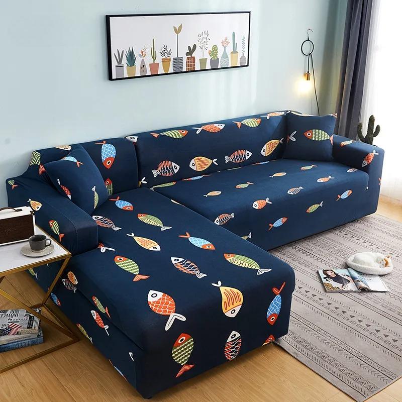 Armchair Anti-dust Furniture Protector Stretch Plaid Sofa Covers Fully-wrap Couch Chair Cover Elastic Sofa Cover for Living Room