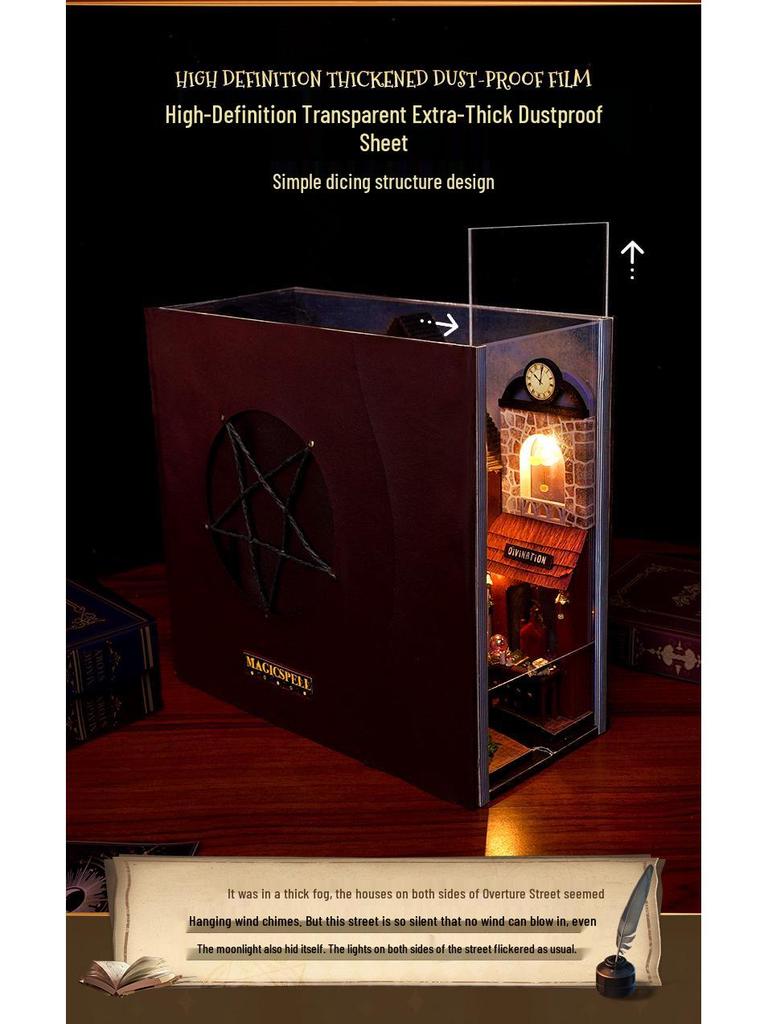 Tianyu DIY Miniatur 3D Buchstützen-Puzzle - Overture Street Montage, Kreatives Geburtstagsgeschenk