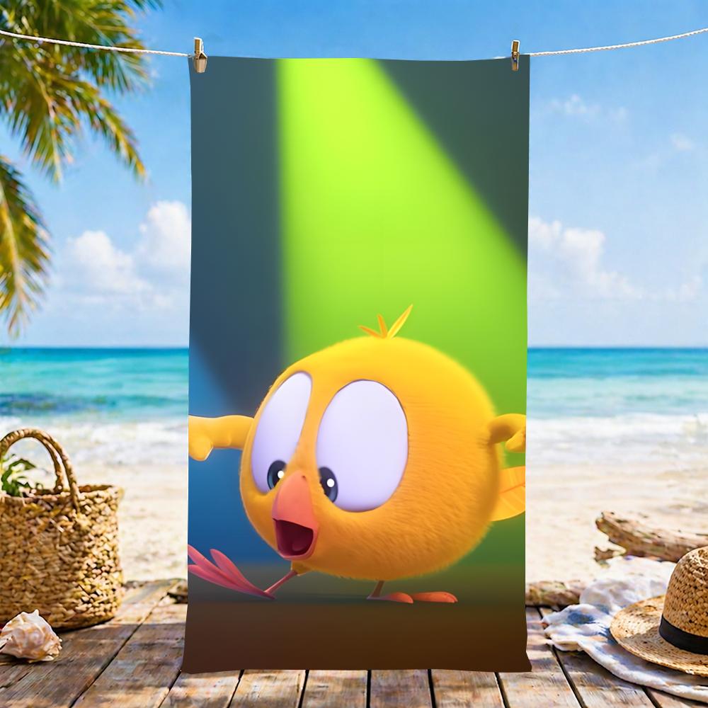 W-Où est la serviette Chicky Serviette de plage en microfibre, séchage rapide, sans sable, fibre ultra-fine, super douce. 60x35CM