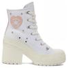 Converse Chuck 70 De Luxe Heel High 'White' Heart Logo Platform High-Top Sneakers A10303C