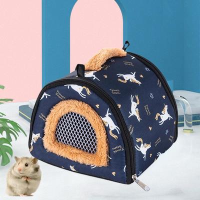 Kleine Haustier-Reisetasche Hamster-Tragetasche Bissfest Bedruckt Warmhalten Atmungsaktiv Kirschdruck Atmungsaktive Outdoor-Igeltasche