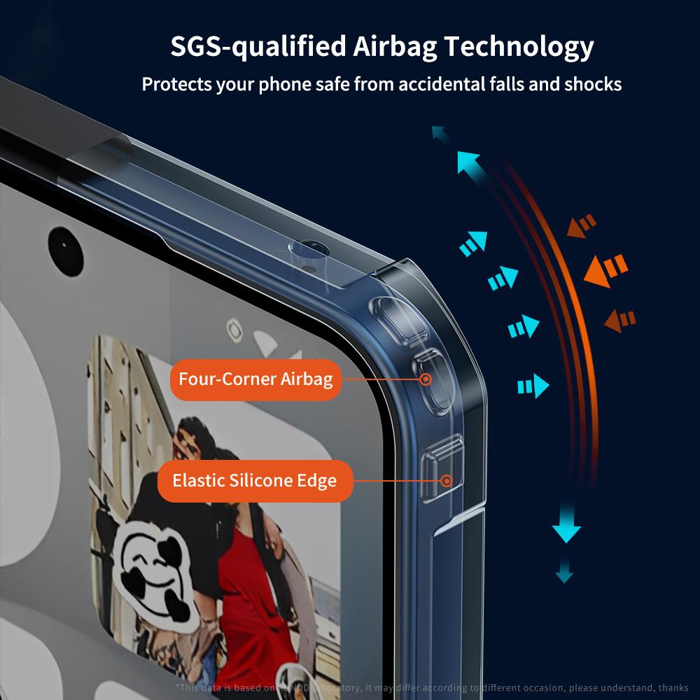 XUNDD For Nothing Phone (3a) Case Dropproof TPU+Acrylic Clear Back Phone Cover