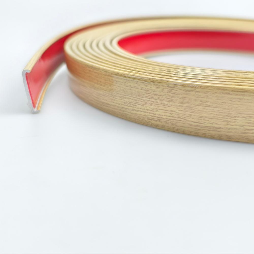 

1Roll 5m/196.85inch U-Shape Edge Banding Self-Adhesive Edge,For Veneer Furniture Edging Trim Cabinet Table Repair Restoration 18mmX5m