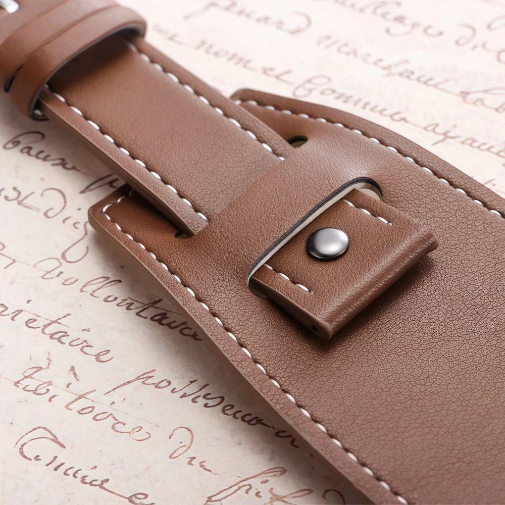 PU-läderklockarmband Vintage herrarmband Mode Palettläderklockarmband Klocktillbehör