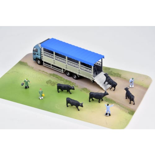Tomytec The Truck Collection Truck Collection Livestock Transporter Set A Livestock Diorama Supplies 331551
