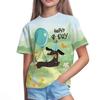 Children's Cartoon Sausage Puppy Print Cute Multi-color T-shirts Girls Fashionable Soft Comfortable T-shirt