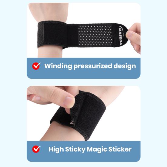 1Pc Wrist Wrap with Fastener Tape Adjustable Sweat-absorbing Weightlifting Powerlifting Hand Wrist Support