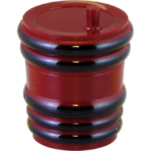 Fukui Craft Shichimi Container, Made In Japan, Barrel, Vermilion and Black Cord, 3-584-1