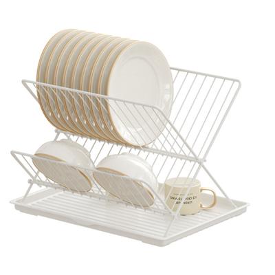 Foldable Drain Bowl Rack Collapsible Dish Drainer Extendable Dish Strainer Cutlery Holder Plate Storage Rack Kitchen Organizer