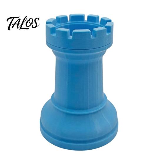 Talos Chess Pen Holder, Makeup Brush Organizer, Minimalist Desk Decor, Multifunctional Organizer for Pens Brushes Dried Flowers, Creative Gift Office