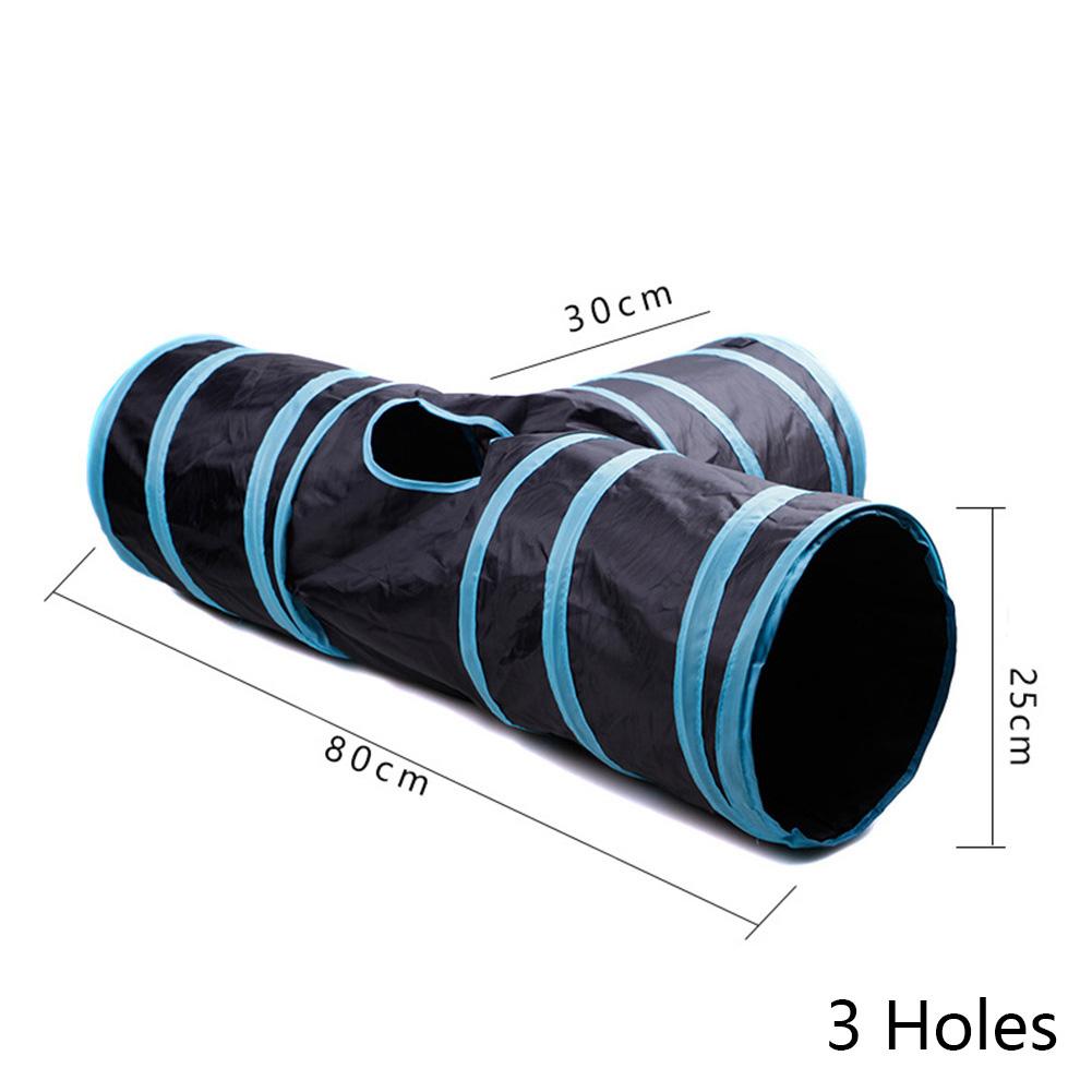 2-5-way Collapsible Cat Tunnel Tube Indoor Kitten Tunnel Toy Pet Self-entertainment Toy Puppy Peek Hole Rabbit Hamster Toys