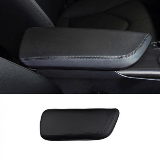 Black Leather Car Center Armrest Box Case Cover Pad For Toyota Camry 2018-