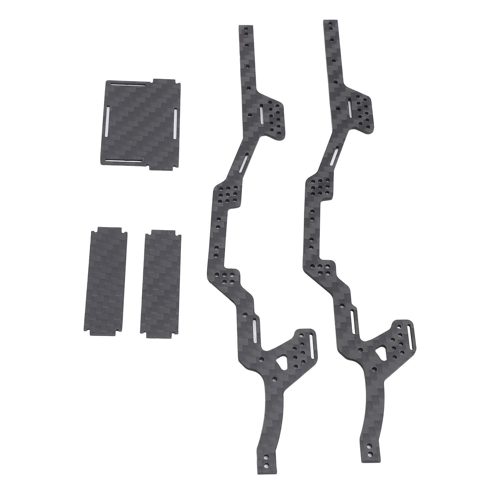 

Комплект шасі з вуглецевого волокна Рама шасі для Axial SCX24 Deadbolt JLU C10 Bronco 124 RC