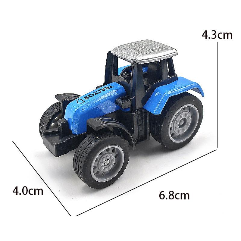 1 Stück Legierung+PVC Traktoren Modelle Spielzeug mini 7CM Landwirtschaftliche Fahrzeuge Dekorationen Sammlung Ornamente Puppen