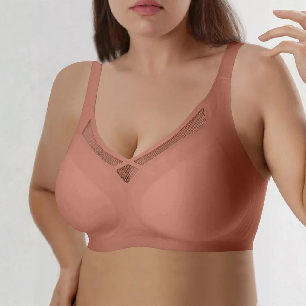 Women's Solid Full Coverage Smooth No Wire Bras, Seamless Push Up Bras, Fashion Bras.