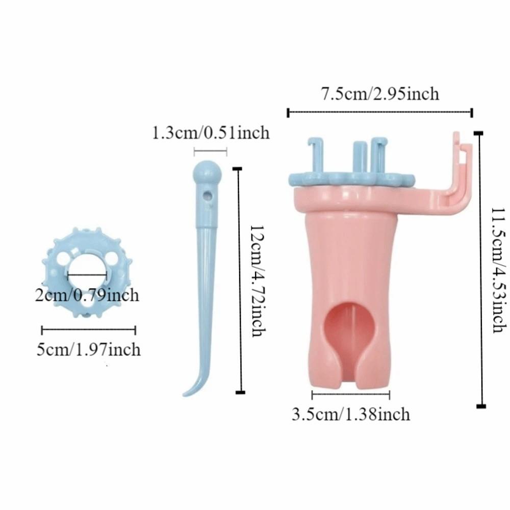 Manual Spool Knitter Plastic Bracelet Weaver Yarn Wool Knitter Knitting Spool Handmade Weaving