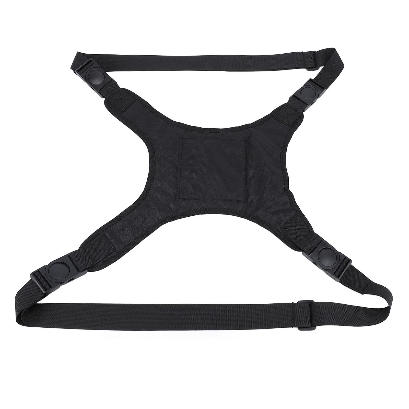 

Ремень безопасности для инвалидной коляски, двойной плечевой ремень, мягкий, дышащий, с передним карманом, жилет для инвалидной коляски