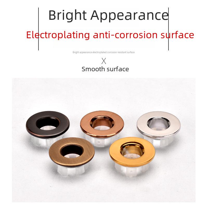 Dekorativer Überlaufstopfen für Waschbecken - Waschbeckenzubehör