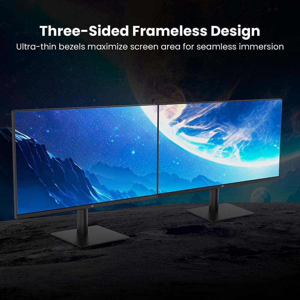 Monitor da Ufficio KTC H27T27, 27 pollici 2560×1440 2K QHD Schermo IPS Veloce, Frequenza di Aggiornamento OC 120Hz, 99% sRGB, HDR, Compatibile FreeSync & G-Sync