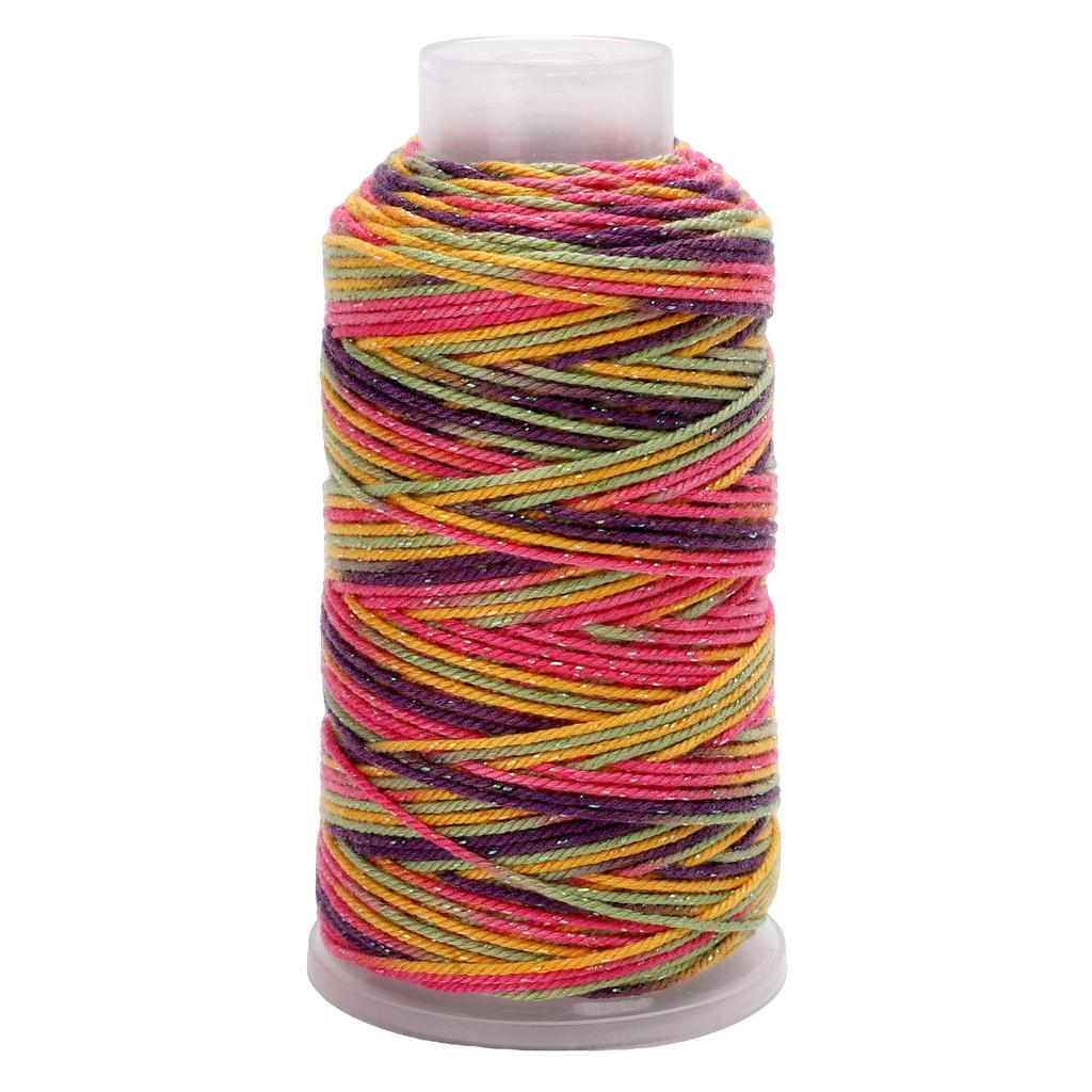 80Meter Polyester Cotton Thread Starry Sky Segment Dyeing Cord Sewing String DIY Handmade Accessories