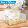 Good-Ice Cube Tray Round Ice Cube Trays Fit For Freezer, Easy-Release Ice Ball Maker Mold With Removable Blue