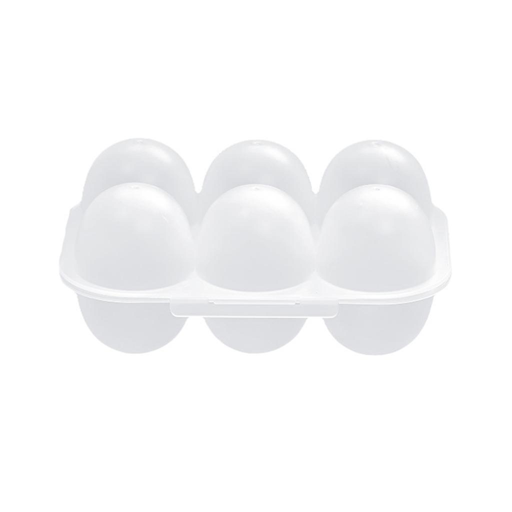Dustproof 6Grid Eggs Boxes with Lid Keep Your Eggs Freshes Clean Eggs Storage Container Transparent Eggs Holder Home Use