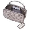 Maison Margiela Glam Slam Quilted Design Zipper Closure Lambskin Leather Mini Handheld Crossbody Bag Women Bags Metallic-Silver SB1WB0008P6800H3809