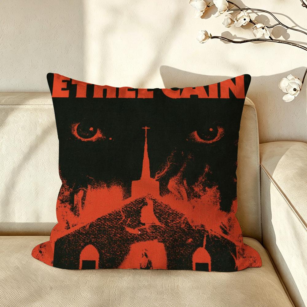 Music EEthel CCain Cushion Cover Pillow Case Antidustmite Pillowcase Silky Short Plush Sofa Cushion Cover hot