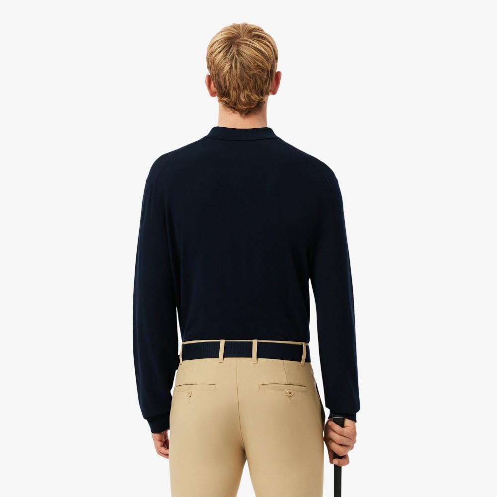 Lacoste Men's Basic Golf Long Sleeve Polo Sweater AH4812-55N166