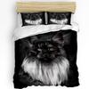 3pcs Bedding Set Cute Kitten Pet Cat Home Textile Duvet Cover Pillow Case Boy Kid Teen Girl Bedding Covers Set