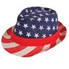 Outdoor Unisex American Flag Western Cowboy Hat Classic Men Wide Brim Sun Protection Fishing Cap Fashion Women Jazz Straw Hats