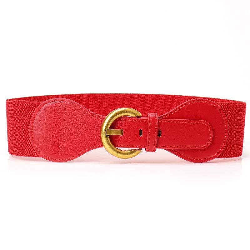 Belt for Women Retro Pin Buckle Decorative Jacket for Women Over Waist Belt for Women Fashion Versatile Simple Elastic Elastic Waist Seal for Women
