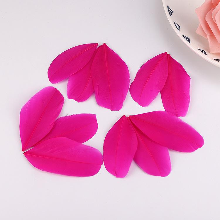 50Pcs5-8Cm Colored Goose Feather Floating Head Diy Jewelry Accessories Feather Goose Feather Craft Decorative Material