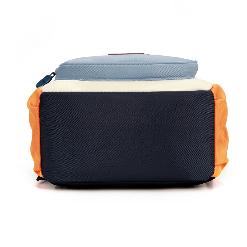 Färgblockerad barnskolväska Förskoleryggsäck Tecknad pojkar flickor ryggsäck