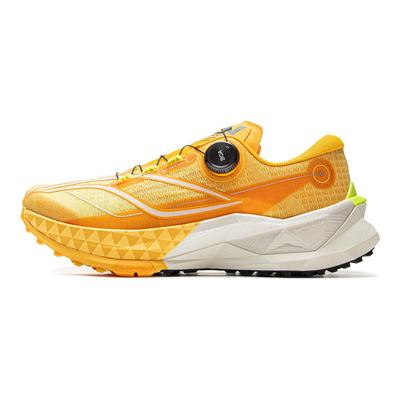 Li Ning Lu 2 Pro Bequeme Vielseitige Rutschfeste Strapazierfähige Low-Top Trailrunning-Schuhe Herren Sneaker Gelb ARNV007-1